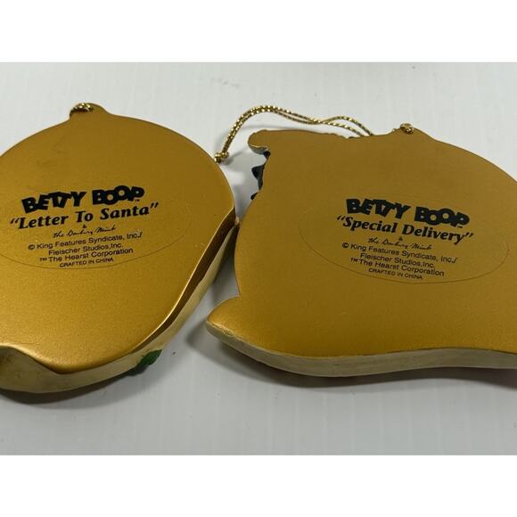 Betty Boop Christmas Holiday Ornaments Lot of 4 Danbury Mint & KFS/FS 2005 - Picture 8 of 8